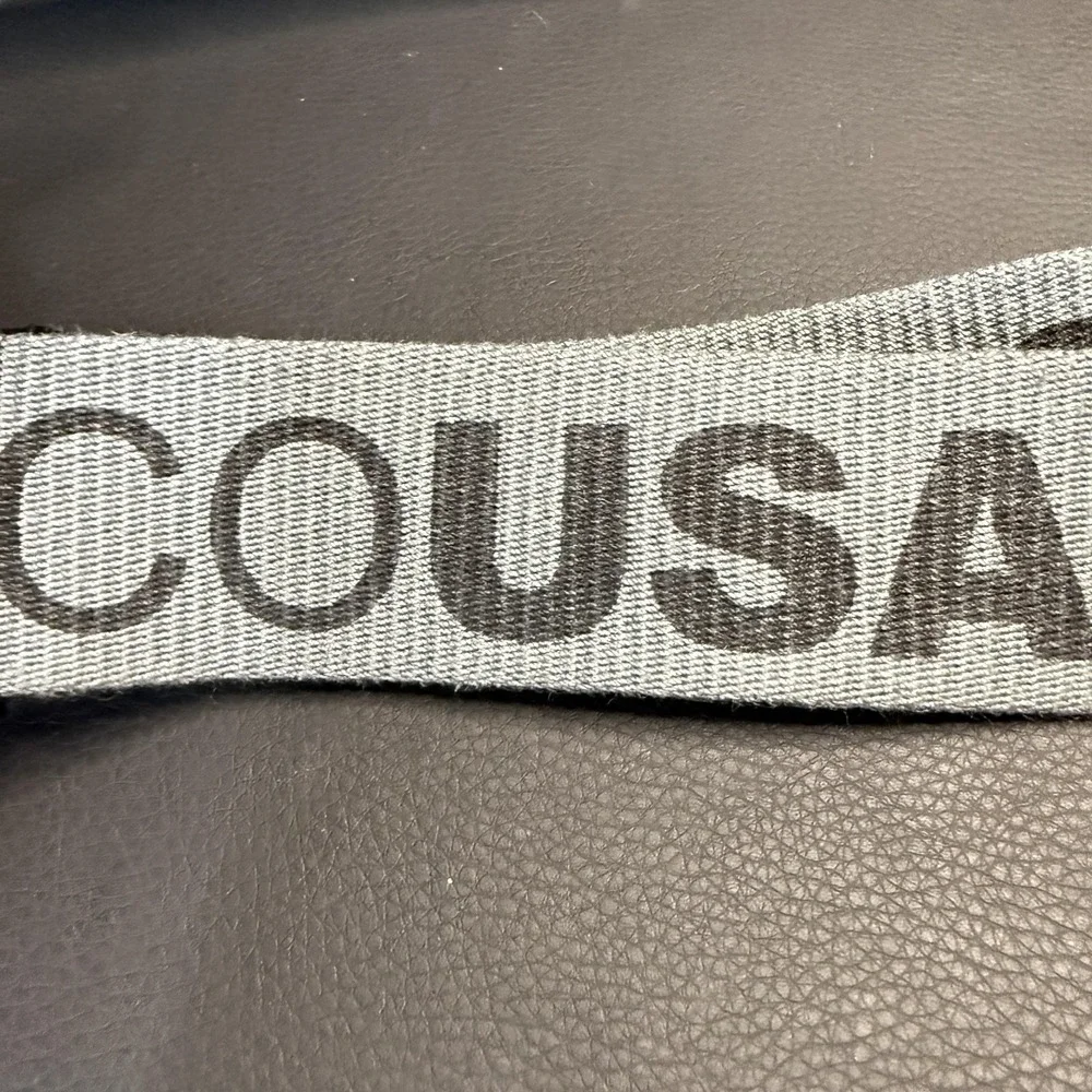 DC Shoes Belt Mens One Size Gray Cotton Web Logo Skate Bottle Opener Buckle Y2K